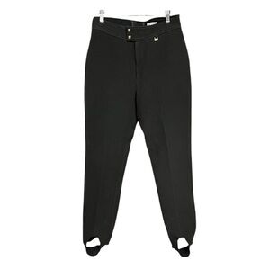 🌻VINTAGE Nils Black Stirrup  High Waist Retro Snow Ski Pants Women’s Size 12